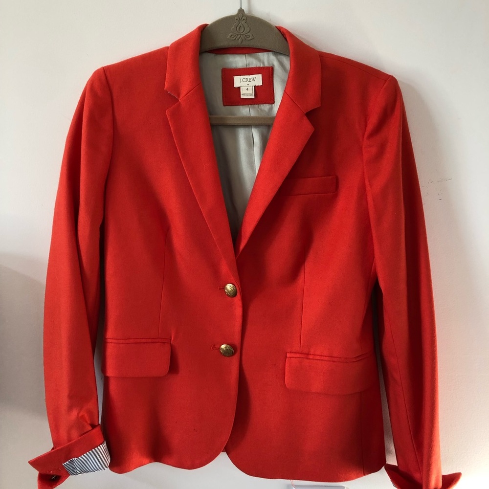 Orange J. Crew blazer